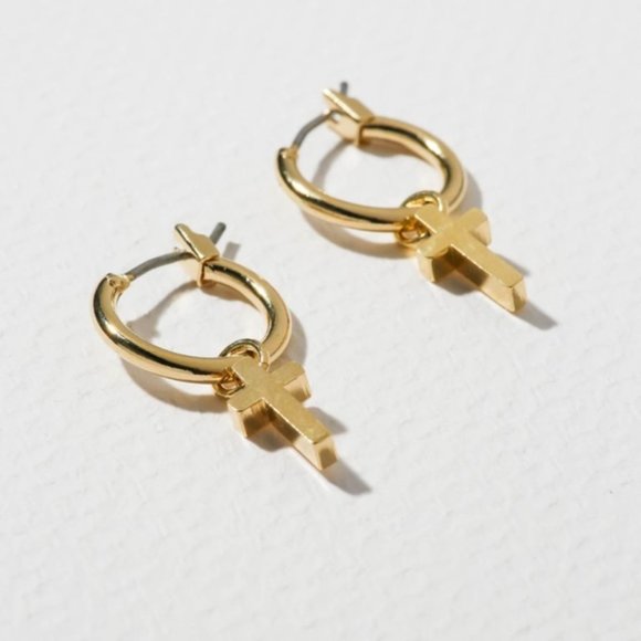 <New> Vanessa Mooney Teresa Cross Earrings - Picture 2 of 2